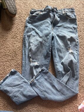 B49Classic Light Blue Distressed Women’s Jeans from GAP